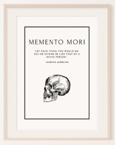 Memento mori wall art
